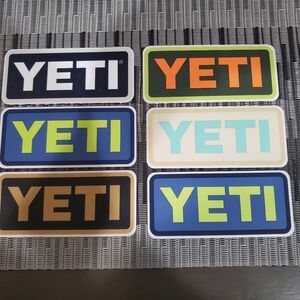 6 Yeti Stickers